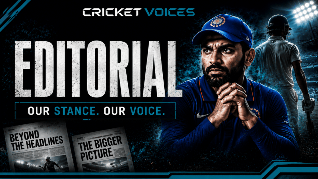 Cricket Voices Editorial