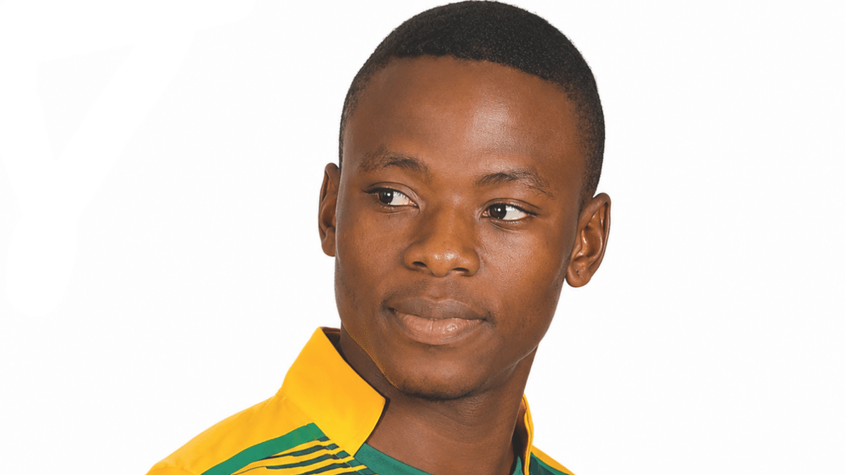 Kagiso Rabada portrait in a Jersey