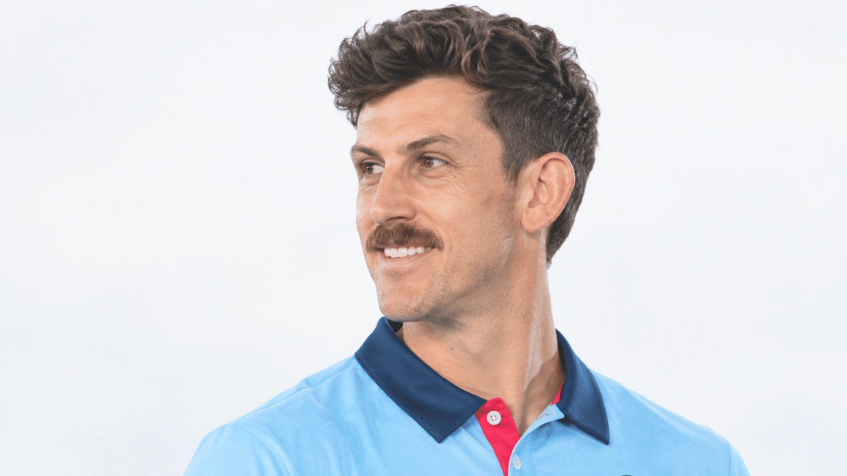 Maddinson Harper, cricketer, in a light blue cricket jersey.
